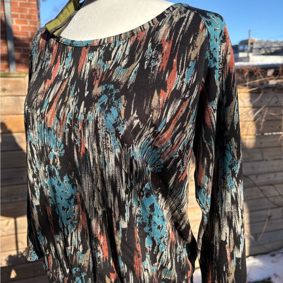 Comrags | Abstract Print Long Sleeve Top - Picture 3 of 6